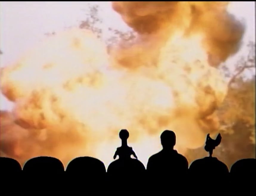 Servo: Only you can prevent…car explosions. Smokey the Bear is the longtime spokescreature for the U.S. Forest Service. He was created in 1944 to preach the message of fire prevention, with the slogan “Only you can prevent wildfires.”  MST3K 322: Master Ninja I