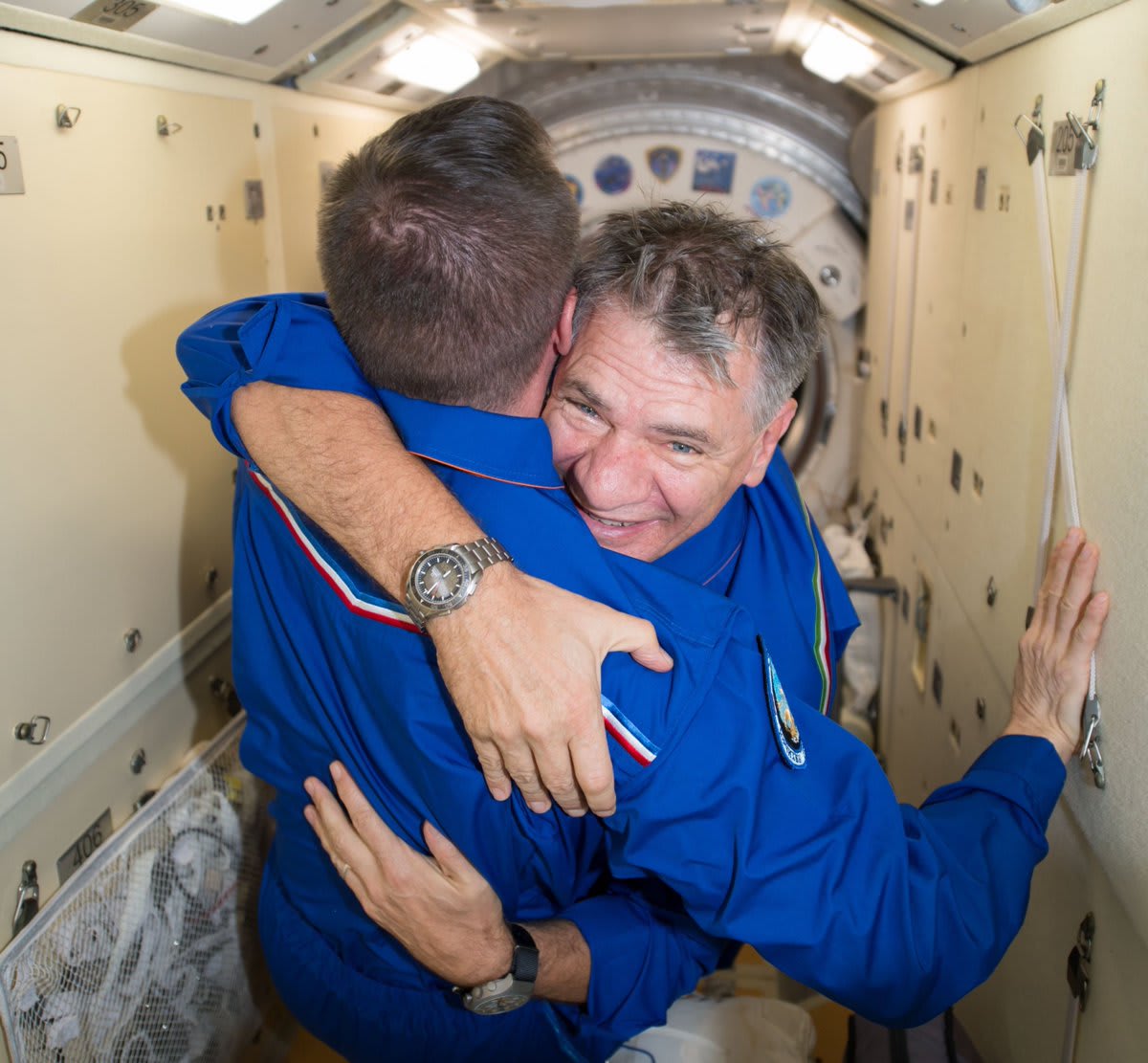 It's InternationalFriendshipDay, and here's a virtual hug to all our spacey/history friends - courtesy of @astro_paolo (pic: ESA/NASA-P.Nespoli)