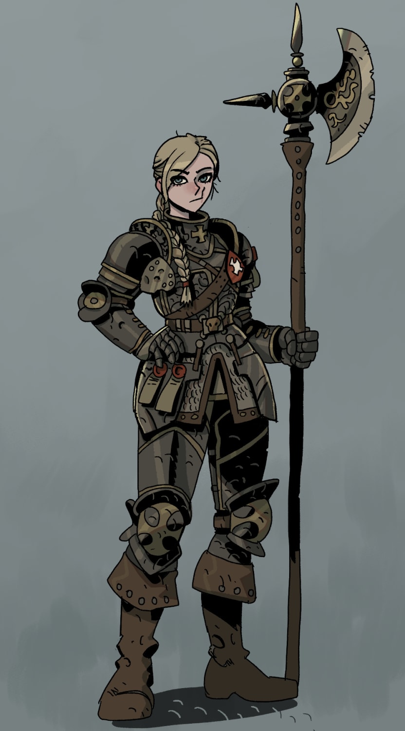 female empire knight, by 호우자 @hou_jae04 on Twitter