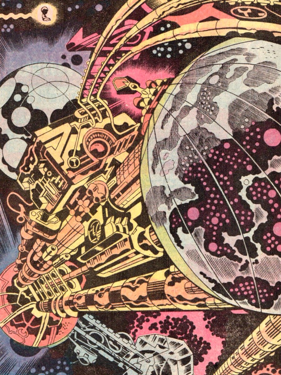Art by Jack Kirby for 2001 A Space Odyssey issue 7 1977