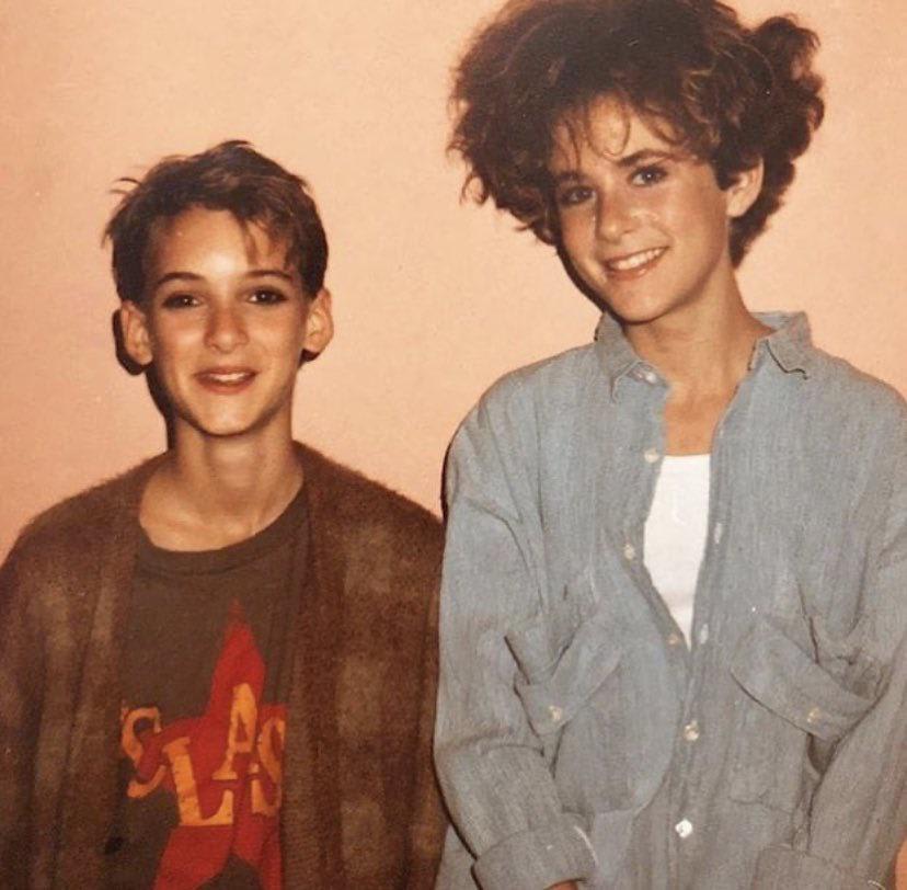 13-year-old Winona Ryder rocking a Clash t-shirt at her first movie audition, 1984