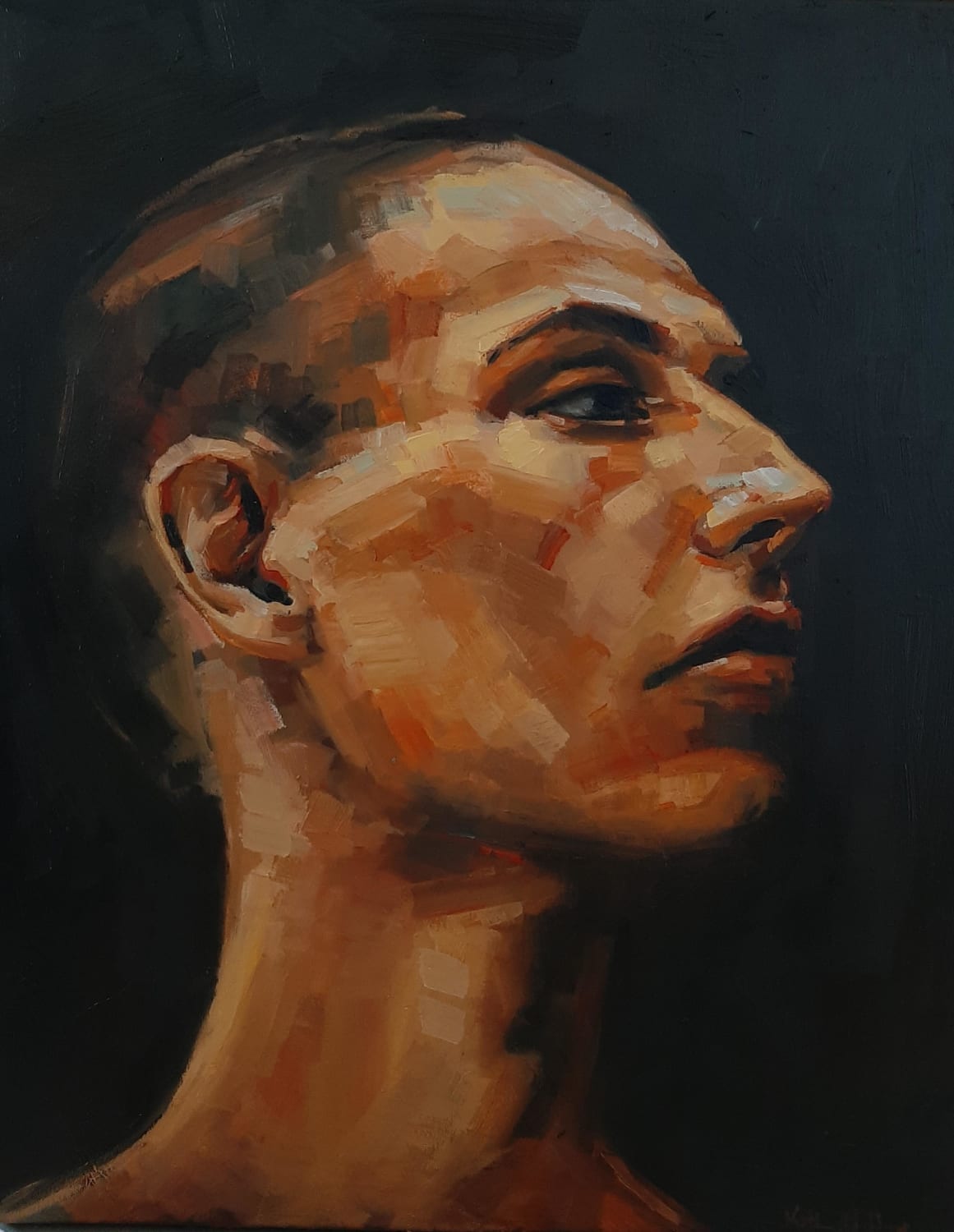 Portrait oil painting, trying to push my comfort zone a bit