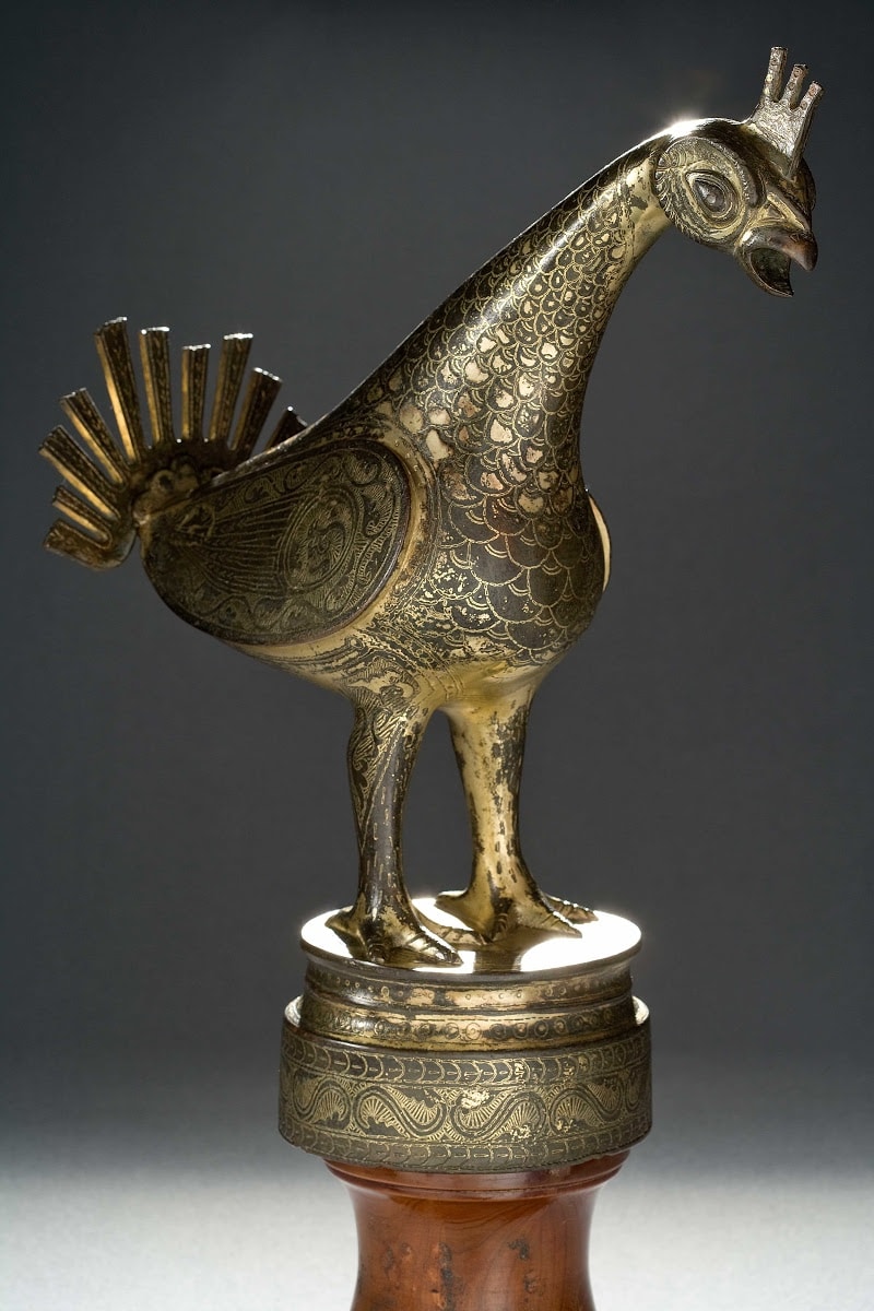 An Ummayad gilt-bronze fountainhead from Spain. 975-1025 CE, now on display at the Islamic Art Museum in Doha