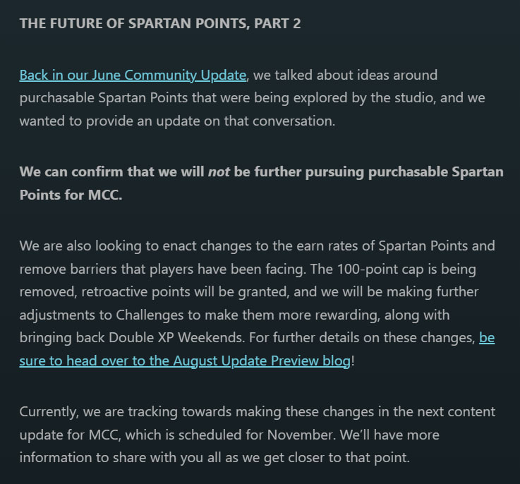 MCC team confirms purchasable Spartan Points will NOT be coming to Halo: The Master Chief Collection