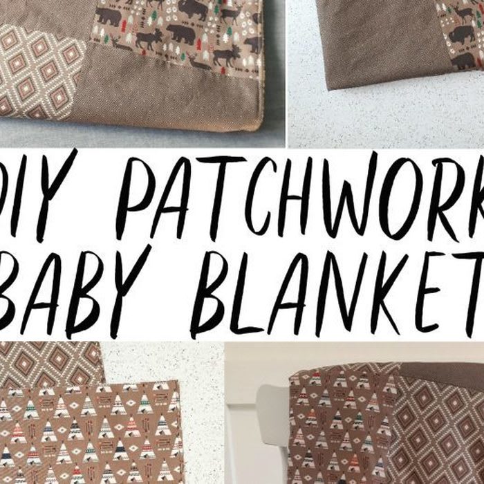 DIY Patchwork Baby Blanket 2 Hour Sewing Project