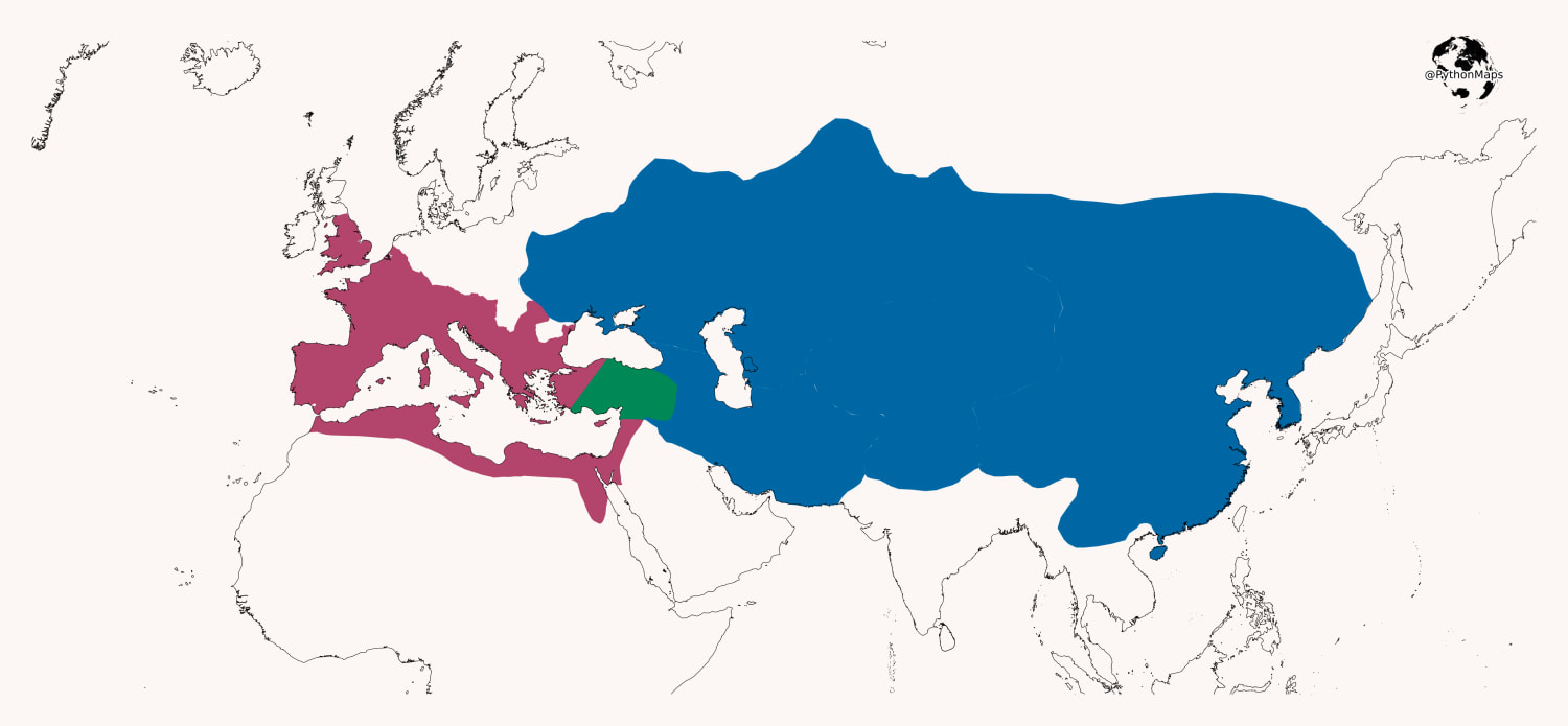 What if the Roman and Mongol empires existed at the same time?