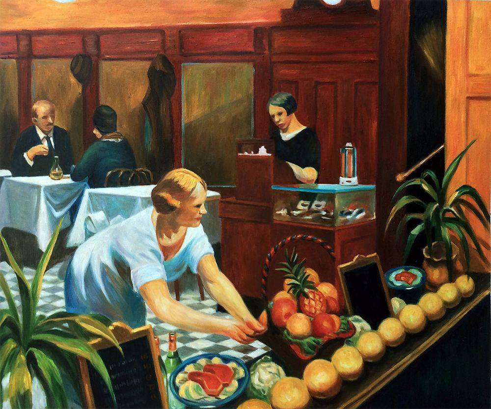 Edward Hopper, "Tables for Ladies" (1930)