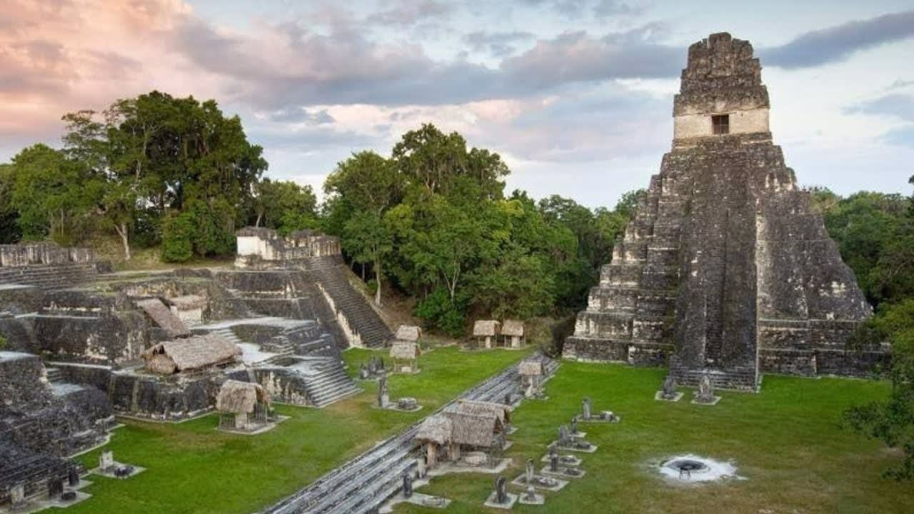 Tikal is a complex of Mayan ruins deep in Guatemala. Its one of the largest archaeological sites and urban centers of the pre-Columbian Maya civilization. Following the end of the Late Classic Period, no new major monuments were built at Tikal and there is evidence that some palaces were burned.