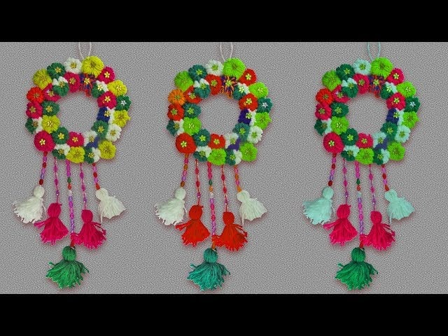 Mix Diy Woolen Door Hanging Making At Home How To Make