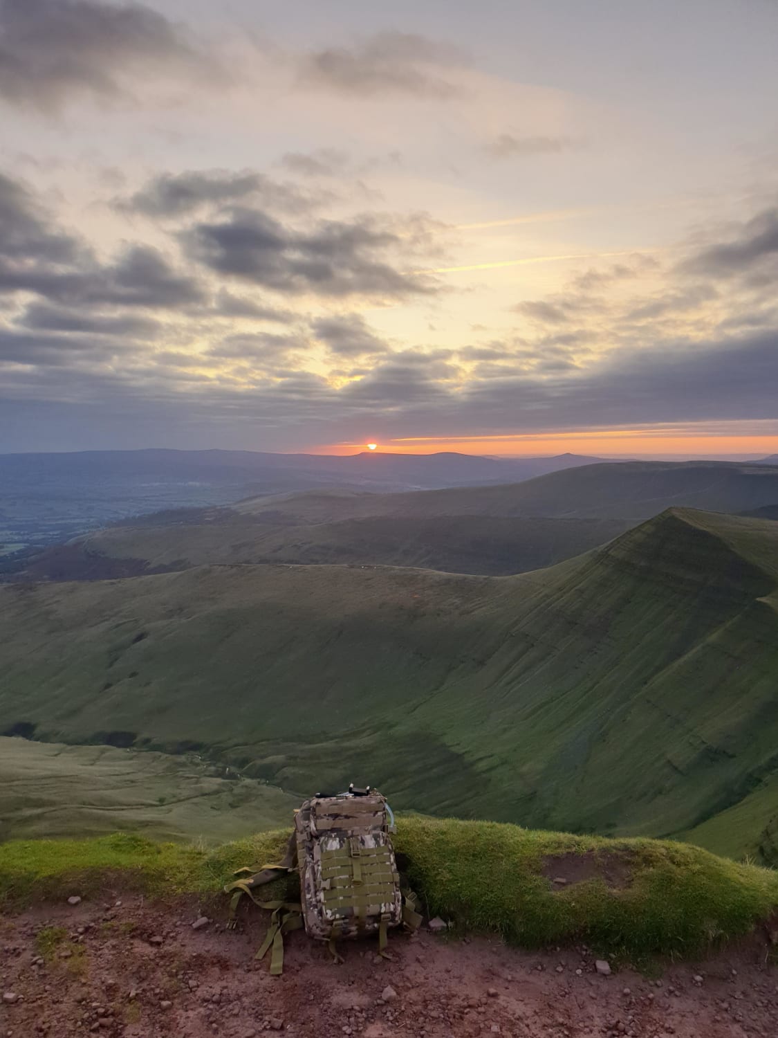 An early morning hike to catch the sun on Pen y fan in Wales the other day, with Cribyn in the foreground