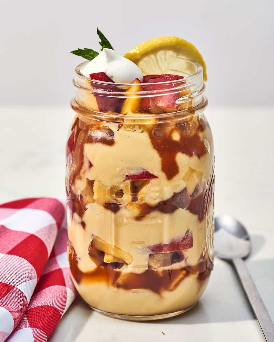 In preparation for a Juneteenth weekend full of celebrations, shared stories, gratitude, and good food, @chefwillcoleman is sharing a decadent trifle that combines three of his Southern favorites: peaches, iced tea, and pound cake: