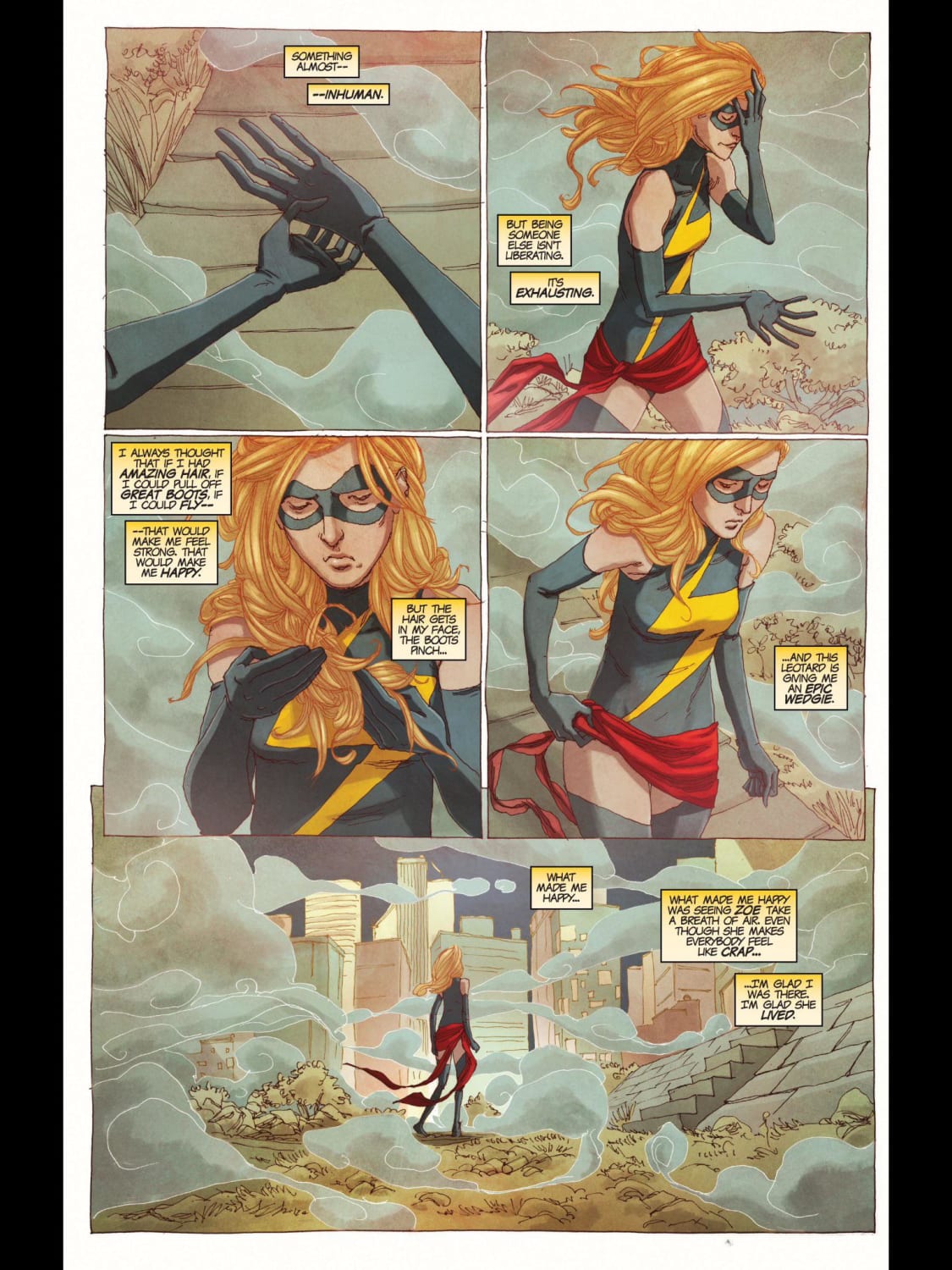 Example of why Ms Marvels stretchy powers are so important for her character.