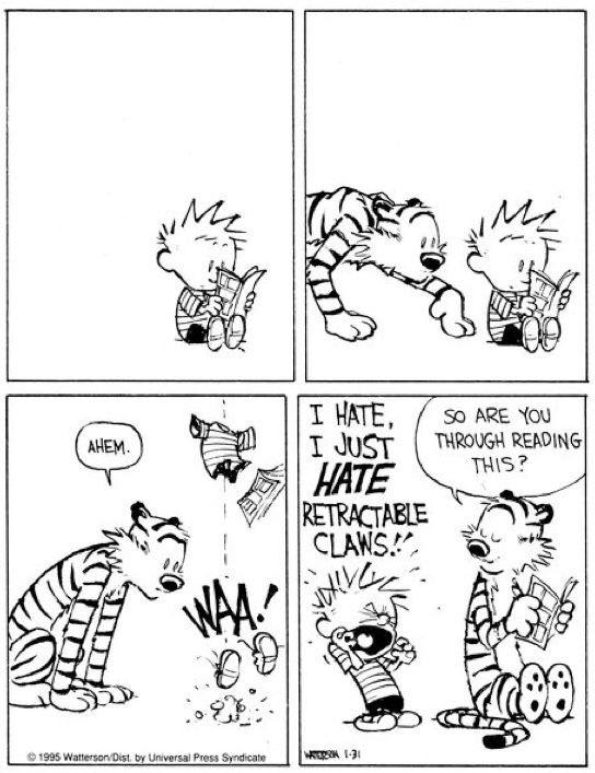 Hobbes is not even sorry about it. 22-2-1988.