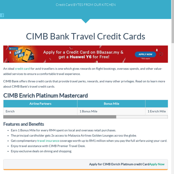 MOshims: Cimb Credit Card Platinum Benefit