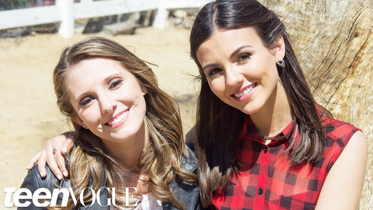 Victoria Justice and Her Bestie Cuddle with Adorable Farm Animals