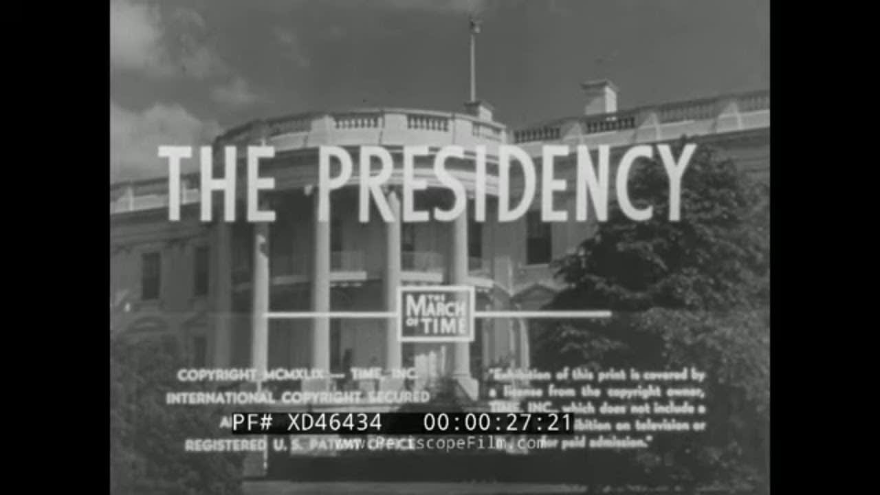 1940s “ THE PRESIDENCY ” AMERICAN GOVERNMENT PRESIDENT TRUMAN WHITE HOUSE SCHOOL FILM XD46434