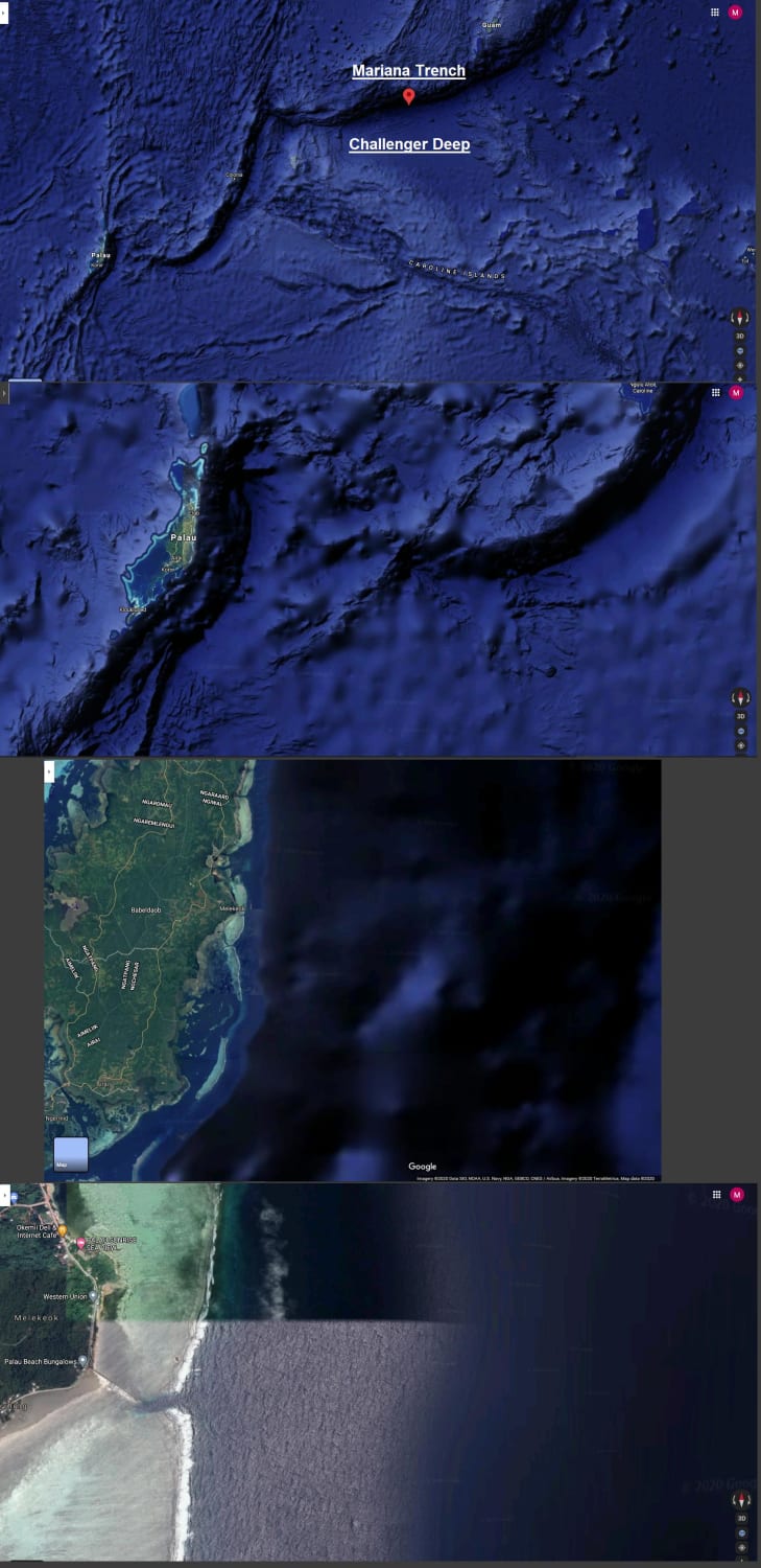 Yeah the Mariana Trench is pretty scary... but have you seen Palau?