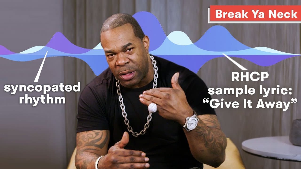 Busta Rhymes breaks down his tracks, including Look Over Your Shoulder and Break Ya Neck