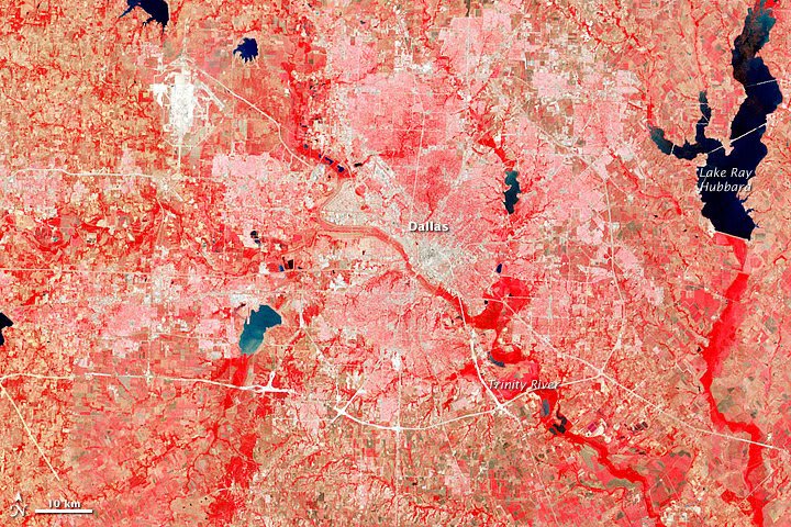 OTD in 1972, Landsat 1 captured its first, of millions, of Earth images- right over Dallas, Texas. The @NASA_Landsat effort continues today as a joint program with @USGS: Landsat 8 launched in 2013, and Landsat 9 will launch in 2023. Learn more: