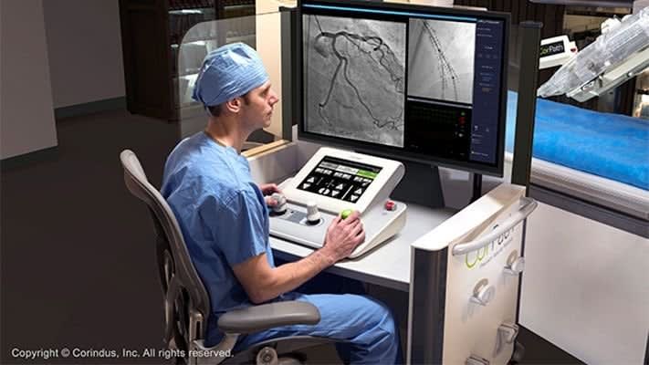 Physician, 20 miles from patient, performs long-distance heart surgery with remote control robot