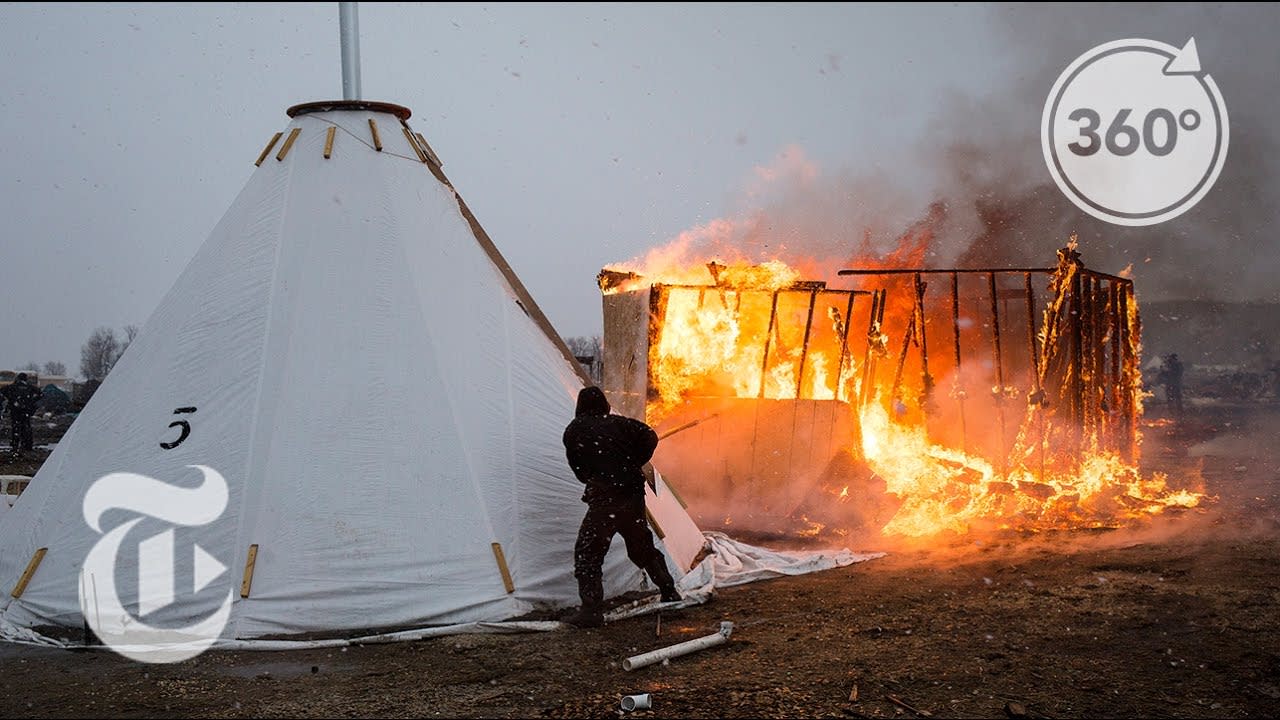 A Standing Rock Camp Is Burned | The Daily 360 | The New York Times