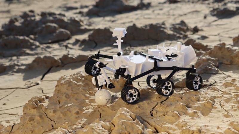 3D Printed Mars Rover Smiles For The Camera