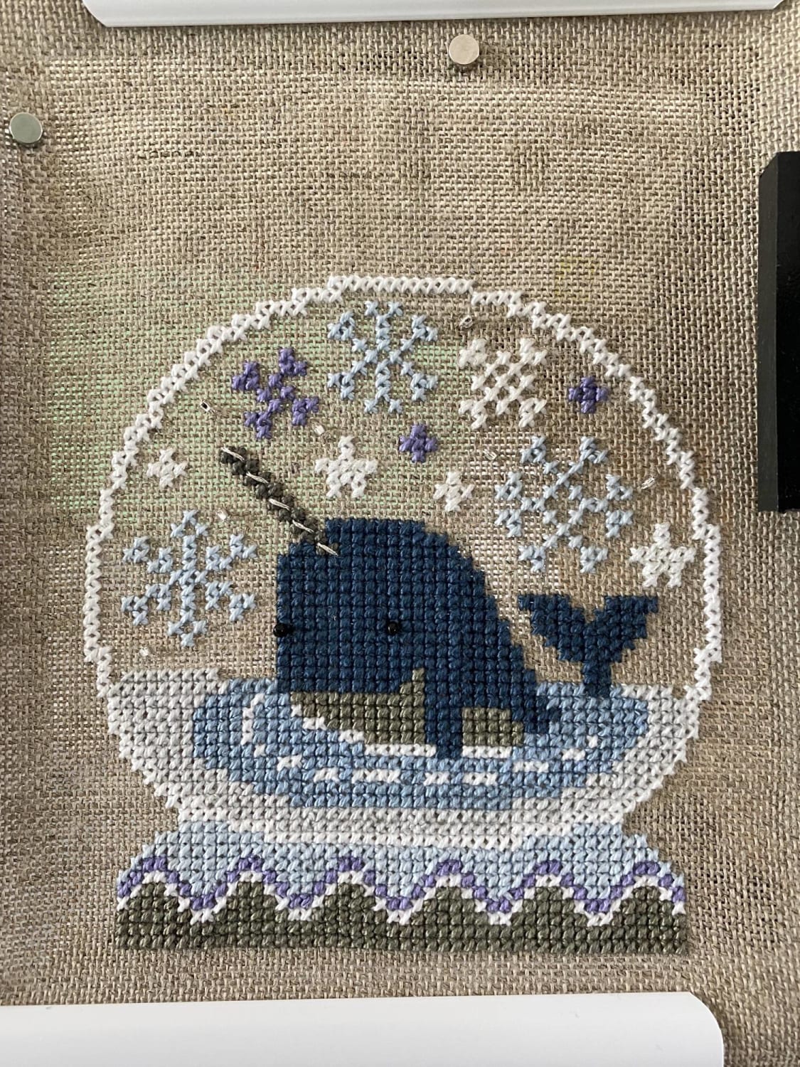[fo] Narwhal Snow Globe kit by Bent Creek