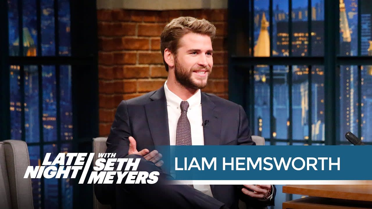 Liam Hemsworth: Jennifer Lawrence Is "Terrible at Walking" - Late Night with Seth Meyers