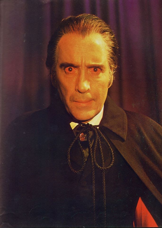 Christopher Lee in his final film as Hammer's Count. 'The Satanic Rites of Dracula' Hammer (1973)