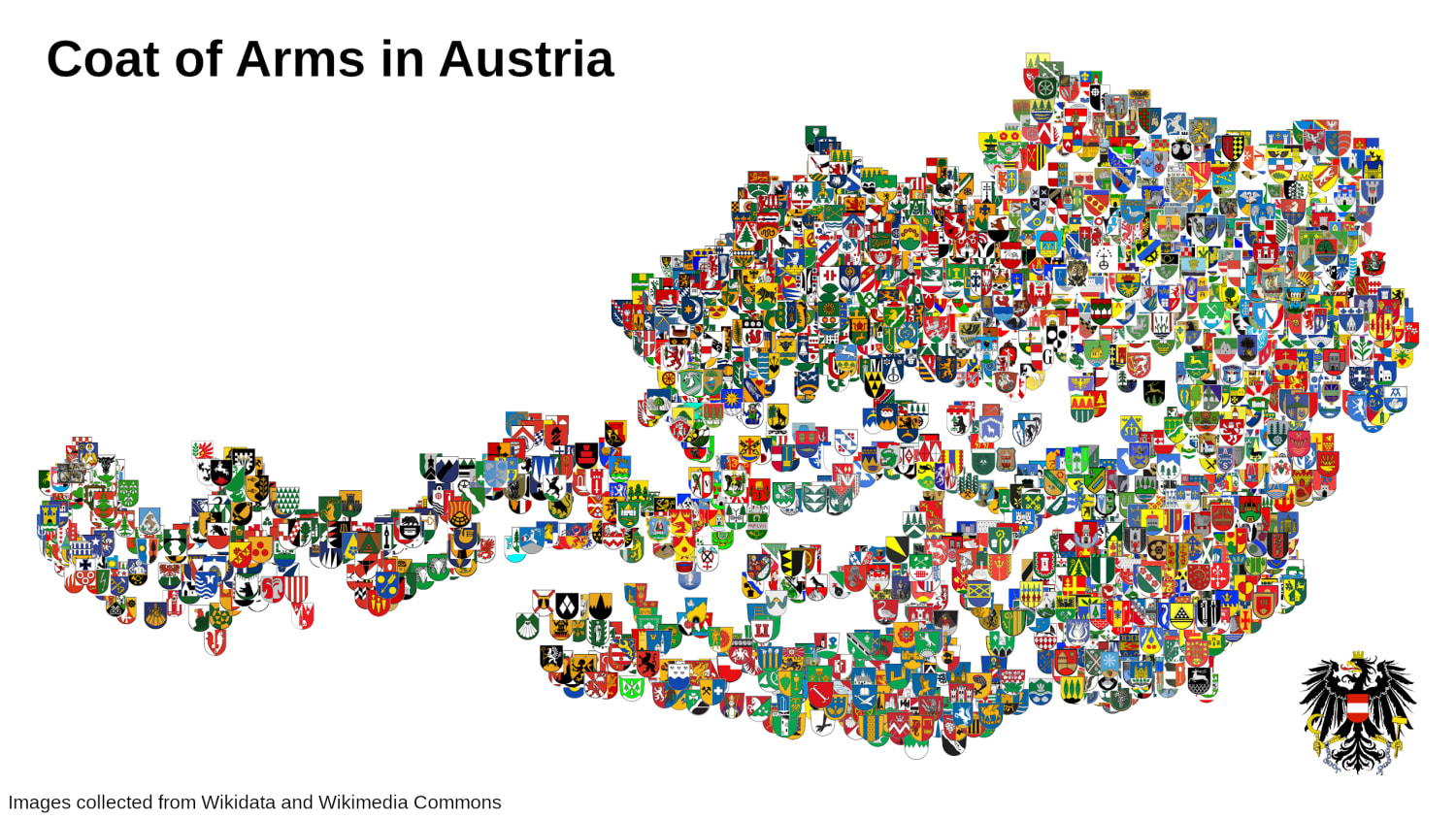 Coat of Arms in Austria made with Wikidata, Wikimedia Commons, and Python