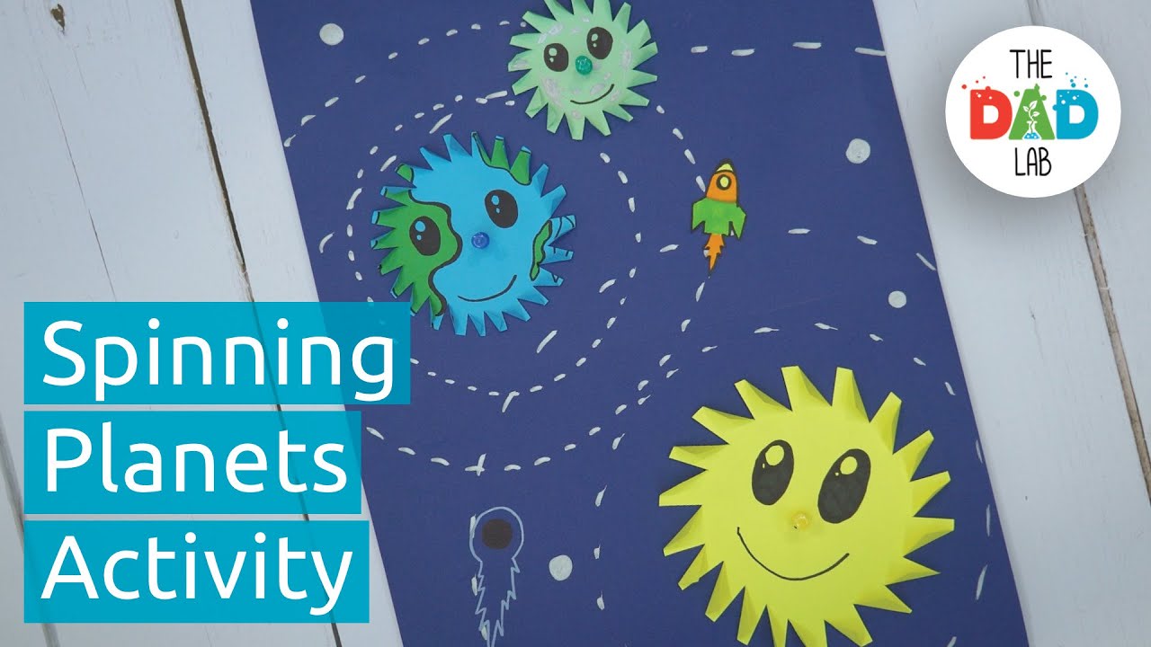 Earth Day Kids Activity with Spinning Planets
