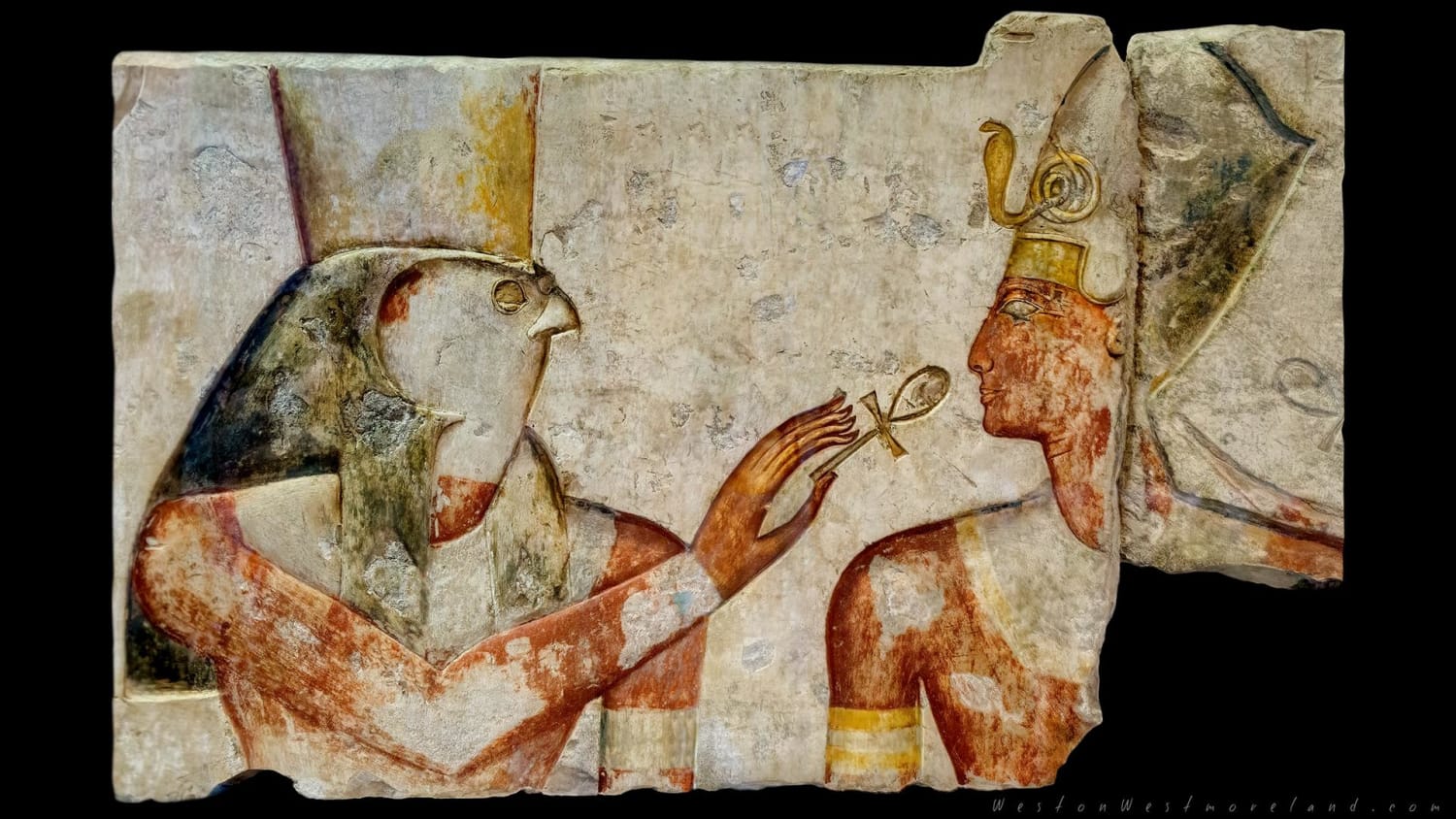 Horus and Ramses II, Abydos, Egypt. 1275 BC, Louvre