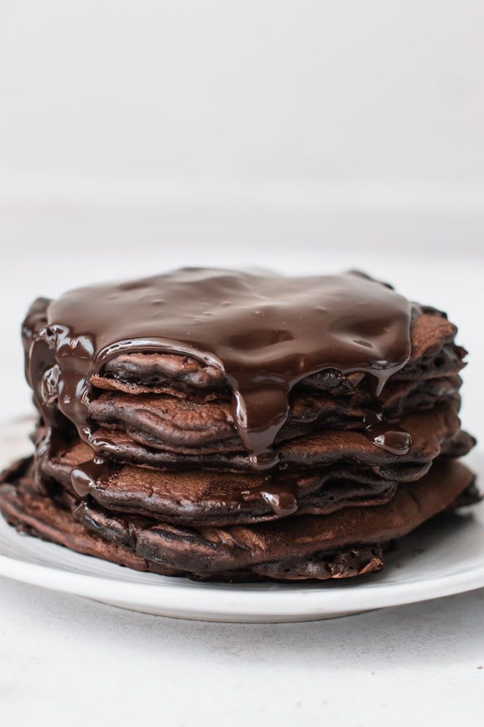The Most Amazing Chocolate Pancakes - Pretty. Simple. Sweet.