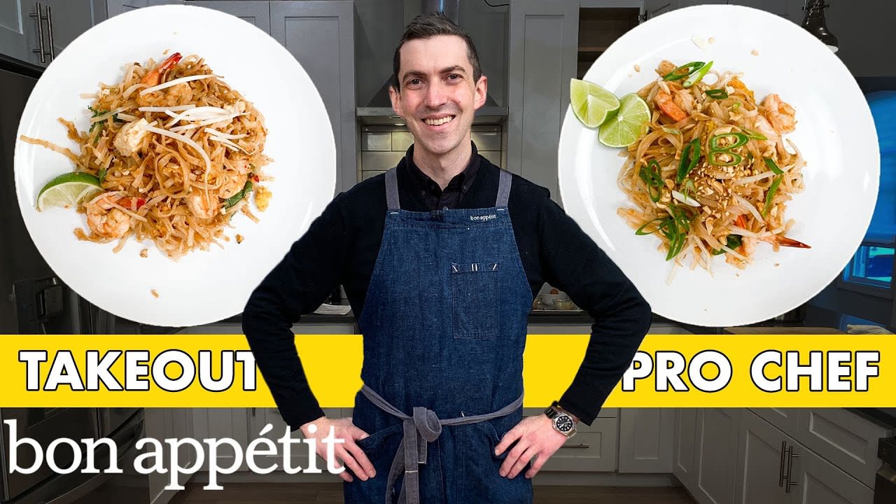 Pro Chef Tries to Make Pad Thai Faster Than Delivery | Taking on Takeout | Bon Appétit