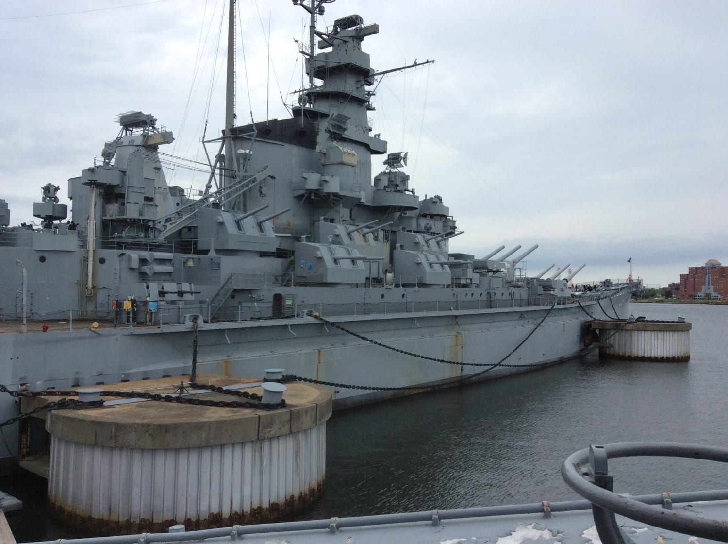 The battleship USS Massachusetts