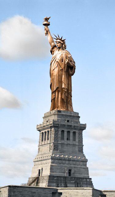 What the Statue of Liberty looked like at first