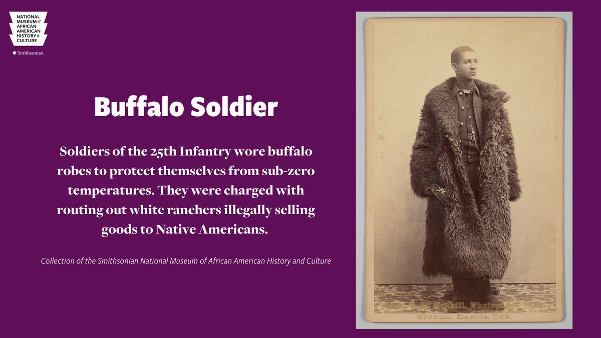 Coats like this one worn by one of the Buffalo Soldiers is an iconic object linking African American soldiers with Native Americans and white explorers in the 19th century. These Black soldiers used military service as a strategy to obtain equal rights as citizens.