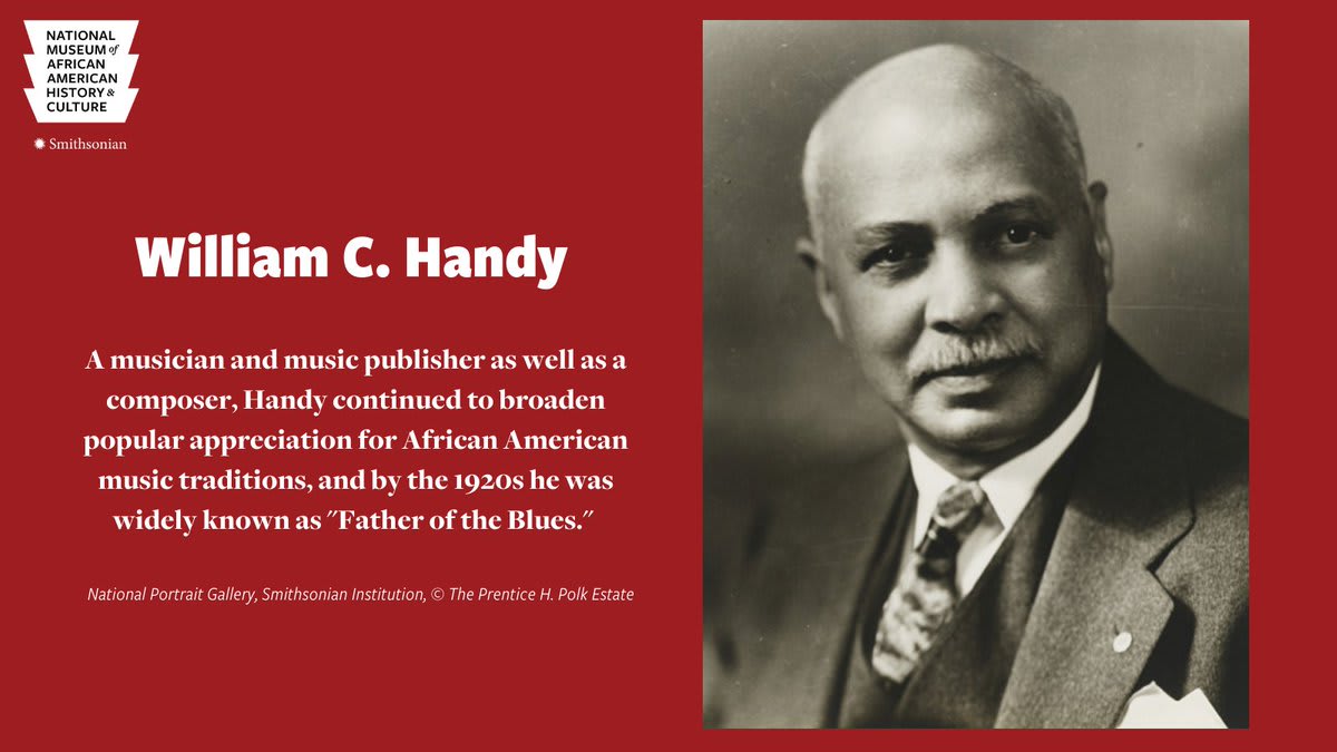 OnThisDay in 1873, William C. Handy was born. He was an African American composer and musician. He helped transform the Blues from a regional sound, in the Mississippi Delta, to a national sensation.