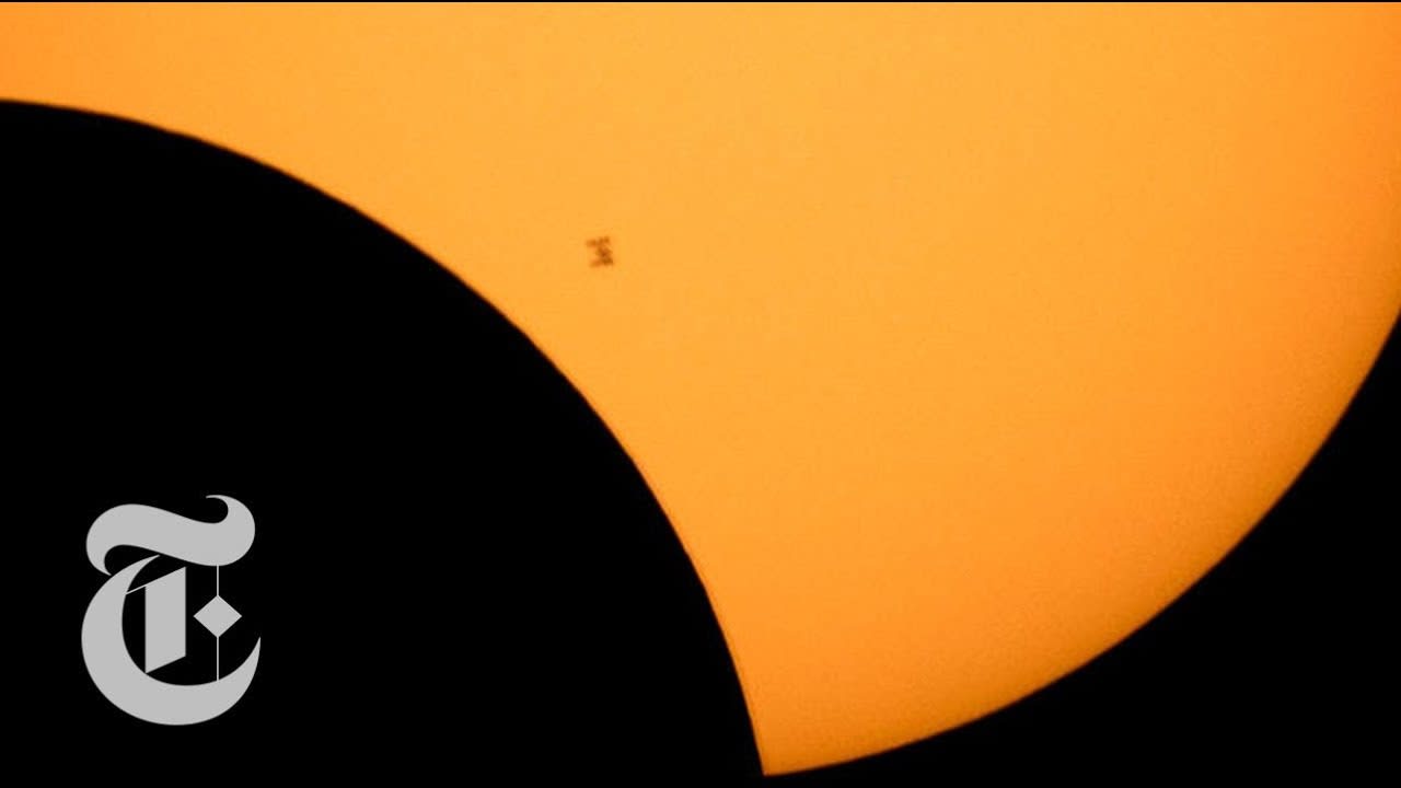 The Solar Eclipse Seen From The US to Space