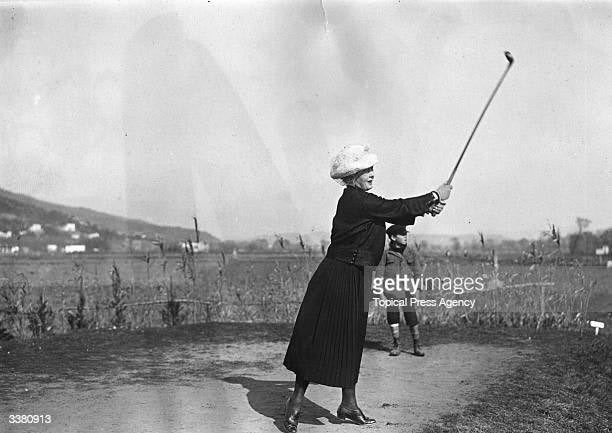 Princess Karageorgevich of Yugoslavia drives off at Mont Angel golf course, Monte Carlo. Monaco is a happening place for European royals; it is the height of opulence and splendor.