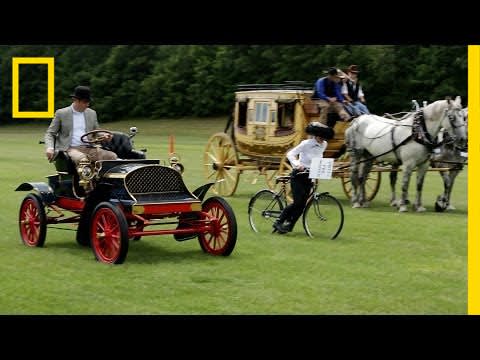 Horses vs. Horsepower: Watch Historic Rides Race Each Other | National Geographic