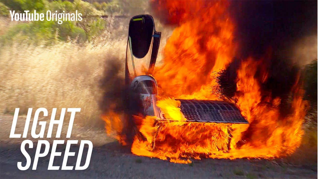Catastrophe on the Final Stretch of the World Solar Challenge