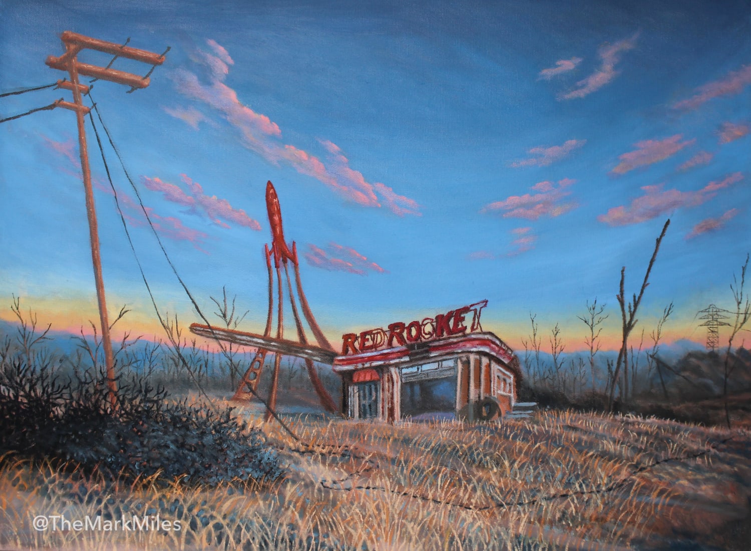 I painted a scene from Fallout 4 - Oil on canvas