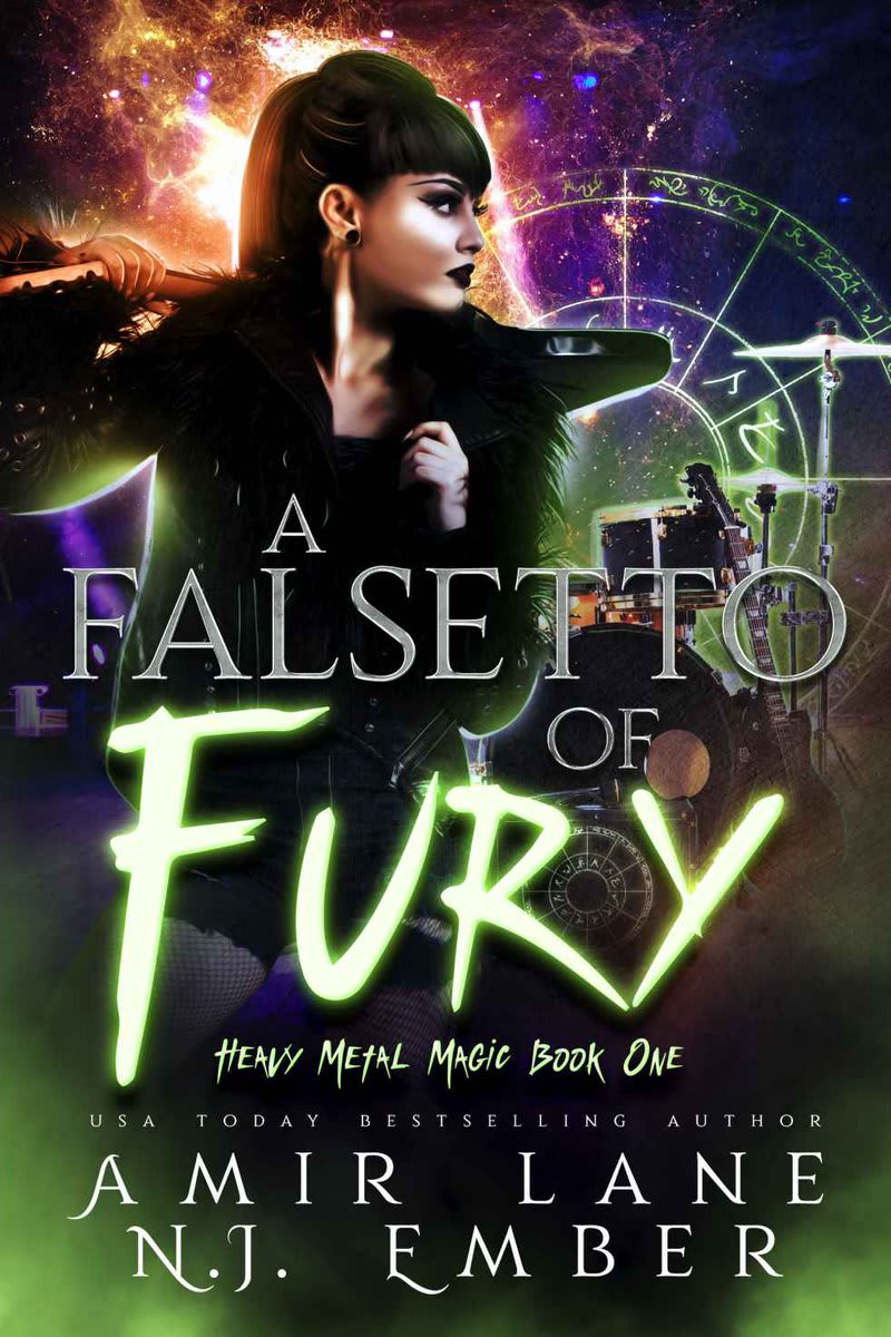 QSFers Amir Lane and N.J. Ember has a new lesbian urban fantasy out, Heavy Metal Magic Book 1: "A Falsetto of Fury."