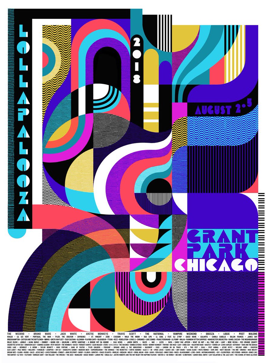Win a FREE Lollapalooza 2018 poster! The Art Institute is proud to partner with @lollapalooza again this year. Reply with the name of your favorite Art Institute exhibition ever for a chance to win a free Lollapalooza poster. MORE INFO—https://t.co/i0tsYcTaZW