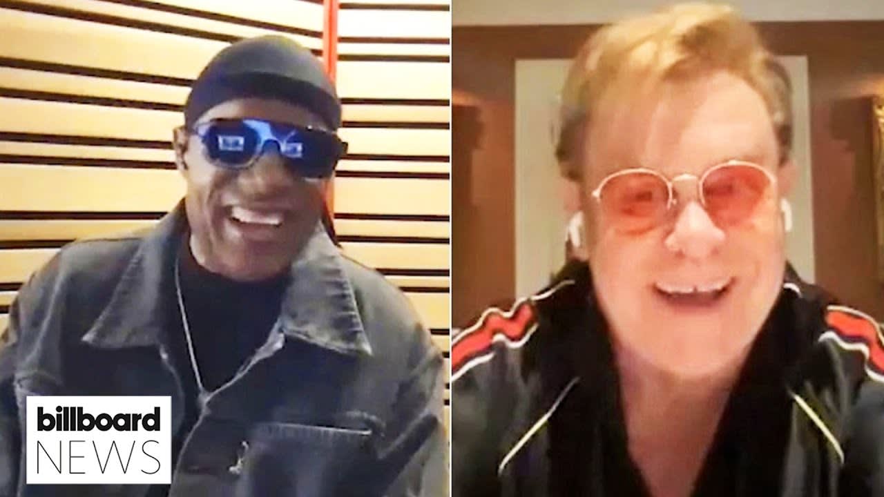Watch Elton John & Stevie Wonder Talk About Their New Duet ‘Finish Line’ | Billboard News