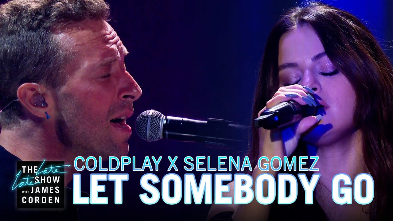 Coldplay x Selena Gomez - Let Somebody Go @ The Late Late Show with James Corden