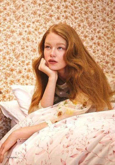 Hollie May Saker By Aitken Jolly for Glass Magazine Summer 2015 | Ginger girls, Retro fashion photography, Redheads