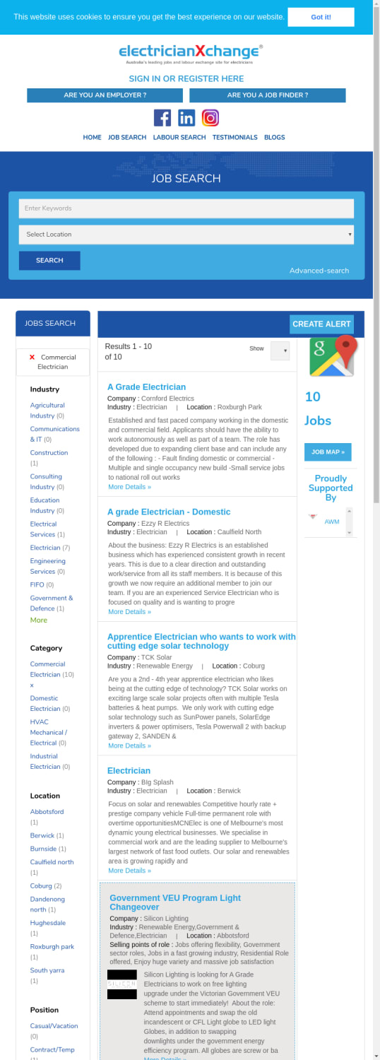 Mix Search Domain Electricianxchange Com