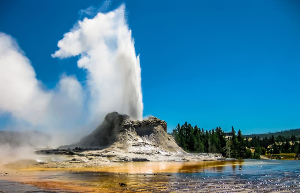 Scary nature fact: If the Yellowstone supervolcano were to erupt it would go off with 600 times the force of every nuclear bomb on the planet (see link tab)